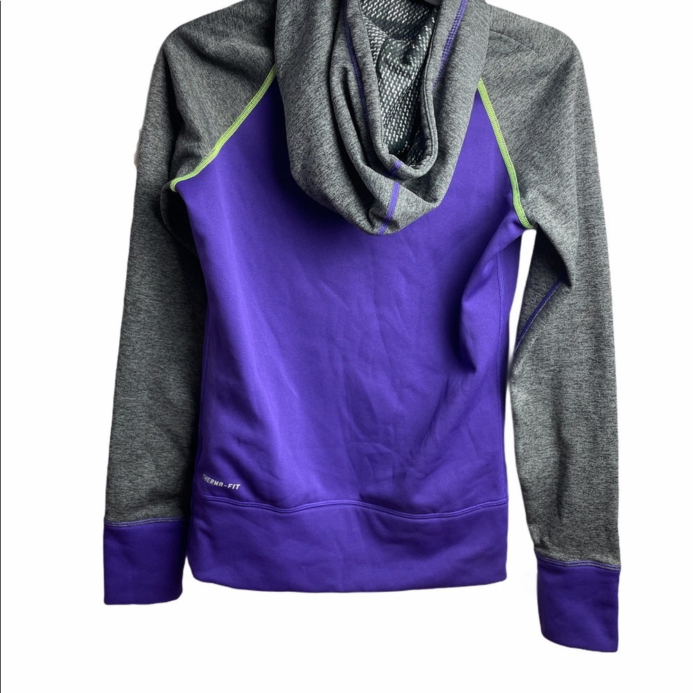EUC Nike Pull Over Hoodie Purple/ Gray Size XS - Picture 2 of 10